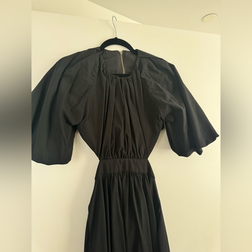 ASOS EDITION puff sleeve midi dress with cut out
back in black US 6 - Picture 8 of 8